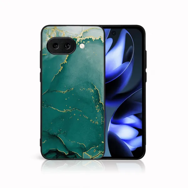 MY ART Ochranný kryt pre Google Pixel 9a GREEN MARBLE (145)