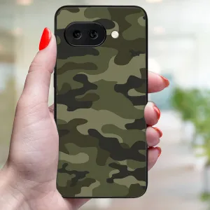 MY ART Ochranný kryt pre Google Pixel 9a GREEN CAMO (235)