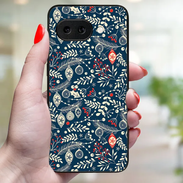 MY ART Kryt s vianočným dizajnom Google Pixel 9a MISTLETOE (070)