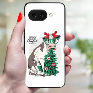 MY ART Kryt s vianočným dizajnom Google Pixel 9a MERRY CHRISTMAS (074)