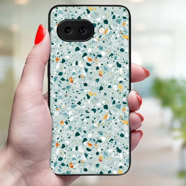 MY ART Ochranný kryt pre Google Pixel 9a BLUE TERRAZZO (164)
