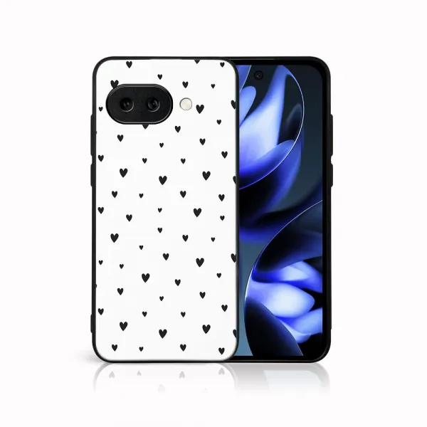 MY ART Ochranný kryt pre Google Pixel 9a BLACK HEARTS (167)