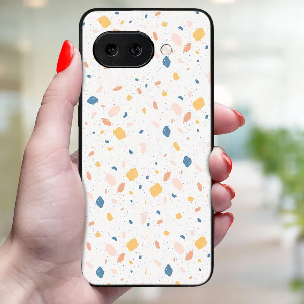 MY ART Ochranný kryt pre Google Pixel 9a ORANGE TERRAZZO (165)