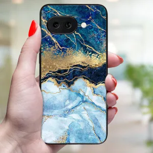 MY ART Ochranný kryt pre Google Pixel 9a BLUE MARBLE (141)