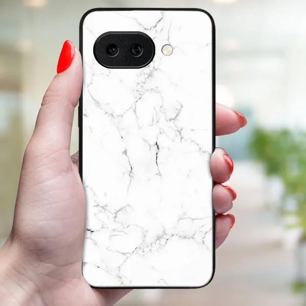 MY ART Ochranný kryt pre Google Pixel 9a WHITE MARBLE (144)