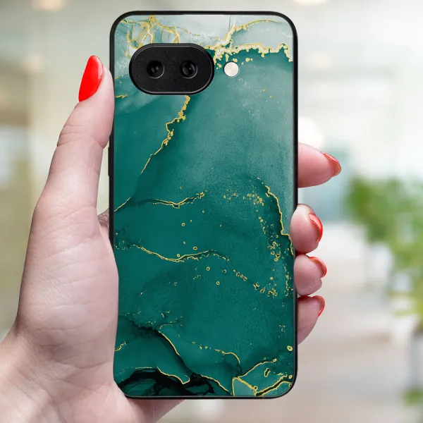 MY ART Ochranný kryt pre Google Pixel 9a GREEN MARBLE (145)