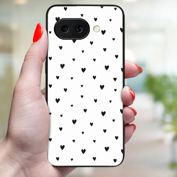 MY ART Ochranný kryt pre Google Pixel 9a BLACK HEARTS (167)