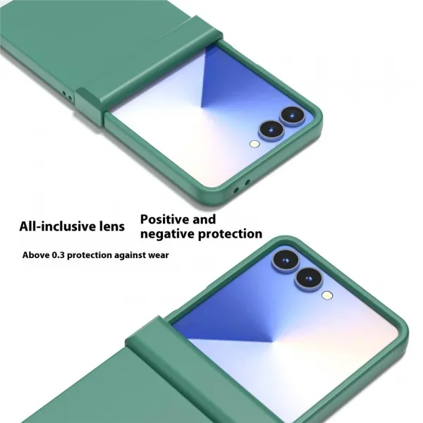 ABEEL SKIN  Ochranný plastový kryt pre Samsung Galaxy Z Flip7 5G tmavozelený