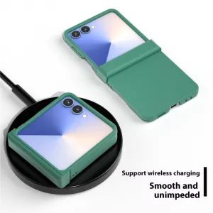 ABEEL SKIN  Ochranný plastový kryt pre Samsung Galaxy Z Flip7 5G tmavozelený