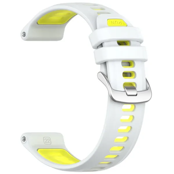 SPORTY Vymeniteľný silikónový remienok Garmin Forerunner 970 bielo-zelený