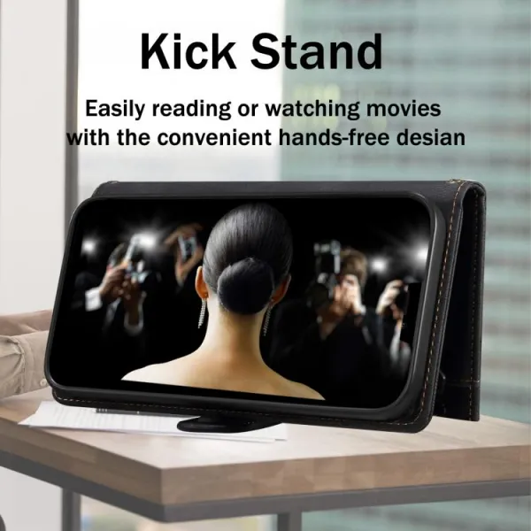 RFID Peňaženkové puzdro pre Motorola Moto G86 5G čierne