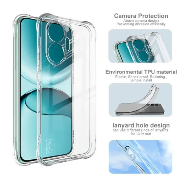 IMAK Ochranný obal pre Xiaomi Poco F7 priehľadný