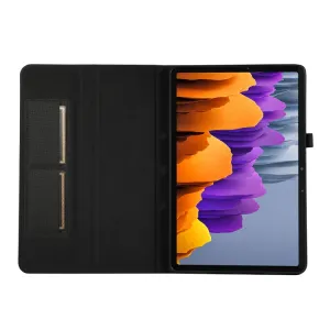 FABRIC Zaklápací kryt pre Samsung Galaxy Tab S9 FE / Tab S10 FE / Tab S10 Lite čierny