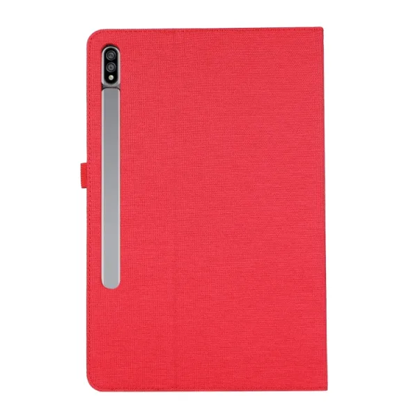 FABRIC Zaklápací kryt pre Samsung Galaxy Tab S9 FE / Tab S10 FE / Tab S10 Lite červený
