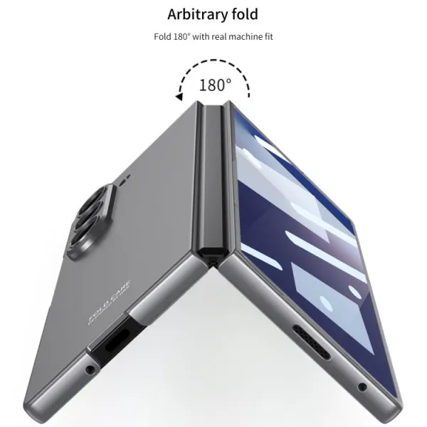 GKK Plastový kryt so sklom pre vonkajší displej Samsung Galaxy Z Fold7 5G TITANIUM GREY