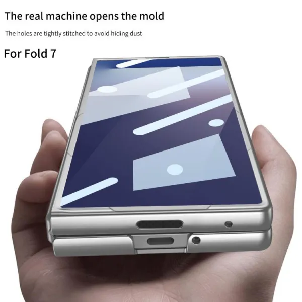 GKK Plastový kryt so sklom pre vonkajší displej Samsung Galaxy Z Fold7 5G TITANIUM GREY