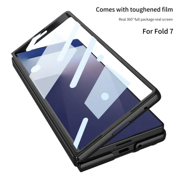 GKK Plastový kryt so sklom pre vonkajší displej Samsung Galaxy Z Fold7 5G TITANIUM GREY