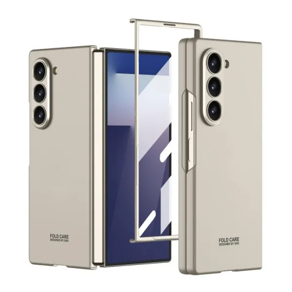 GKK Plastový kryt so sklom pre vonkajší displej Samsung Galaxy Z Fold7 5G TITANIUM GREY