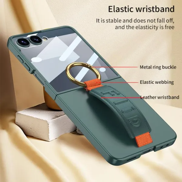 GKK BAND Ochranný kryt s držiakom Samsung Galaxy Z Flip7 5G ružový