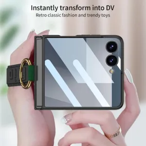 GKK BAND Ochranný kryt s držiakom Samsung Galaxy Z Flip7 5G ružový