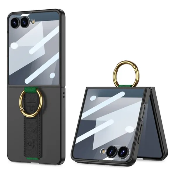 GKK BAND Ochranný kryt s držiakom Samsung Galaxy Z Flip7 5G čierny