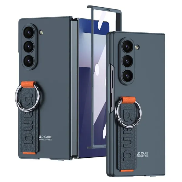 GKK BAND Ochranný kryt s držiakom Samsung Galaxy Z Fold7 5G BLUE