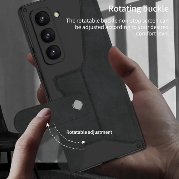 GKK SYNTHETIC Puzdro so sklom a priehradkou na stylus Samsung Galaxy Z Fold7 5G zelené