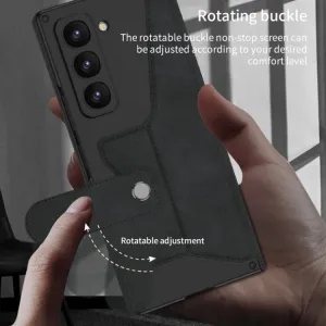 GKK SYNTHETIC Puzdro so sklom a priehradkou na stylus Samsung Galaxy Z Fold7 5G zelené