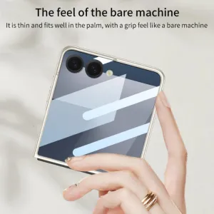 GKK Plastový kryt so sklom pre vonkajší displej Samsung Galaxy Z Flip7 5G zelený