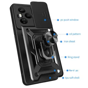 RING CAMERA Kryt s držiakom pre Honor 400 Pro 5G ružový