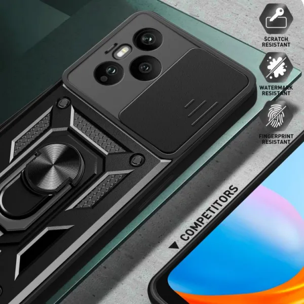RING CAMERA Kryt s držiakom pre Honor 400 Pro 5G ružový