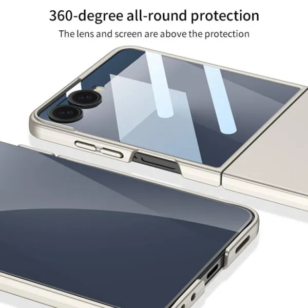 GKK Plastový kryt so sklom pre vonkajší displej Samsung Galaxy Z Flip7 5G zelený