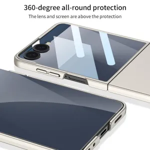 GKK Plastový kryt so sklom pre vonkajší displej Samsung Galaxy Z Flip7 5G zelený