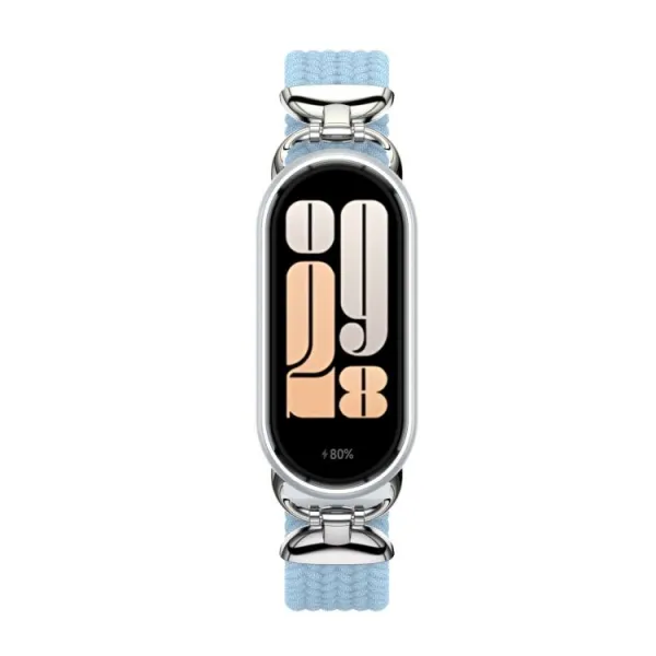 BRAIDED Nylonový remienok pre Xiaomi Smart Band 10 / 9 / 8 modrý