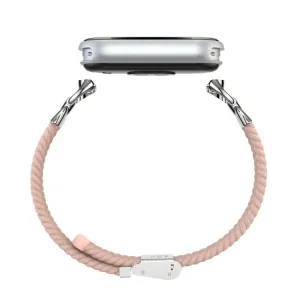 BRAIDED Nylonový remienok pre Xiaomi Smart Band 10 / 9 / 8 ružový