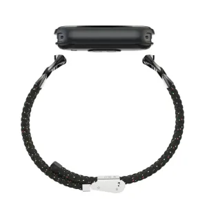 BRAIDED Nylonový remienok pre Xiaomi Smart Band 10 / 9 / 8 COLORFUL BLACK