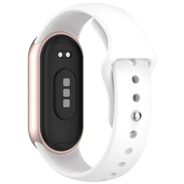 BUTTERFLY Vymeniteľný remienok pre Xiaomi Smart Band 10 / 9 / 8 biely