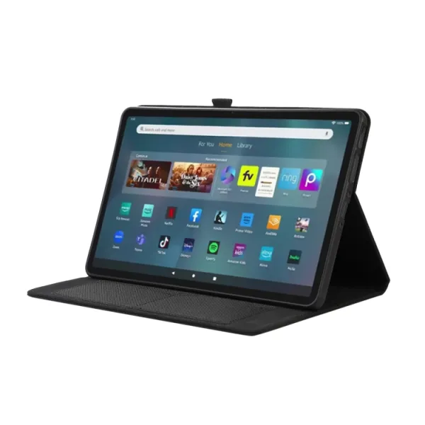 FABRIC Zaklápací kryt pre Amazon Fire Max 11 čierny