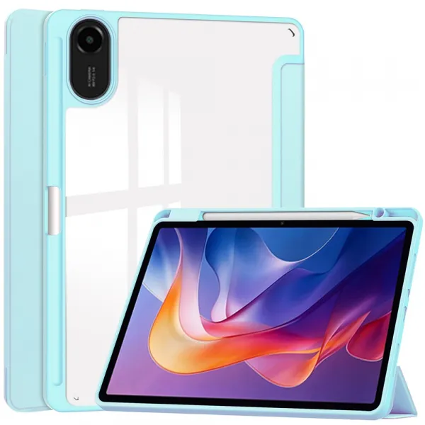 CRYSTAL Zaklápacie puzdro Xiaomi Redmi Pad 2 svetlomodré