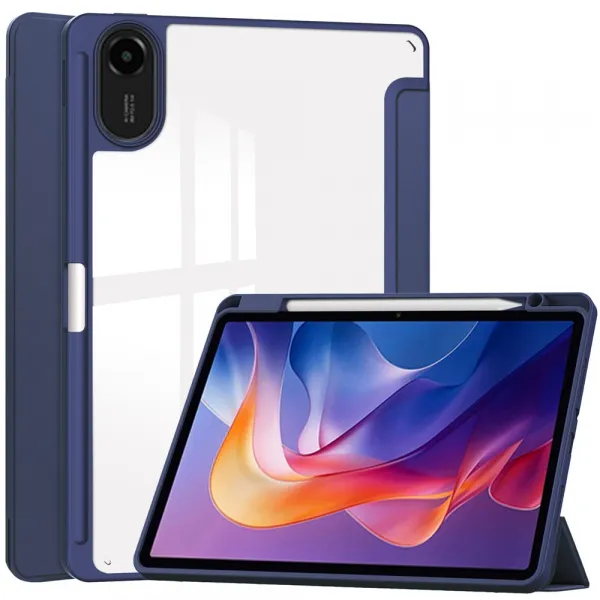 CRYSTAL Zaklápacie puzdro Xiaomi Redmi Pad 2 tmavomodré