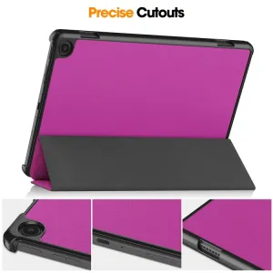 LEATHER Zaklápací kryt pre Amazon Fire Max 11 fialový