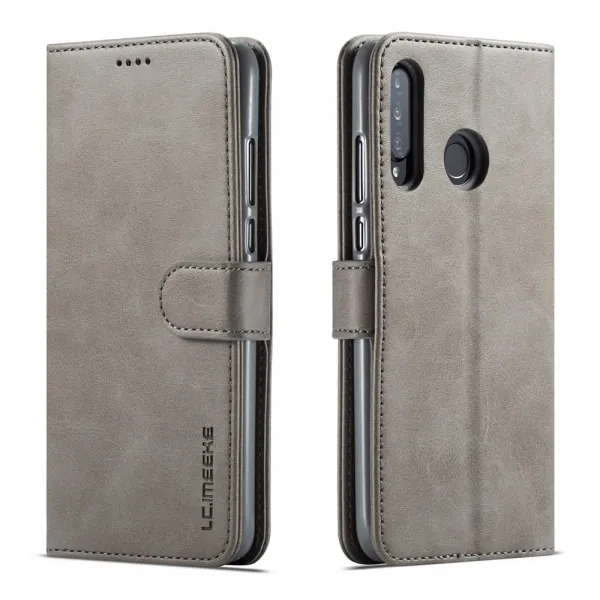 IMEEKE Peňaženkový obal pre Huawei P30 Lite šedý