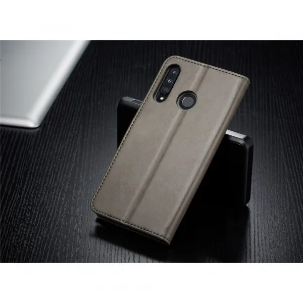 IMEEKE Peňaženkový obal pre Huawei P30 Lite šedý