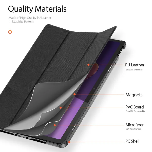 DUX DOMO Zaklápacie puzdro pre Xiaomi Redmi Pad 2 čierne