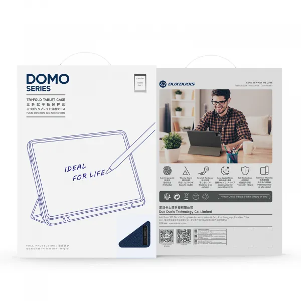 DUX DOMO Zaklápacie puzdro pre Xiaomi Redmi Pad 2 modré