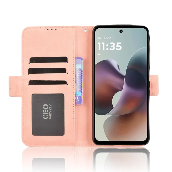 SLOT Peňaženkový obal pre Motorola Moto G56 5G ružový
