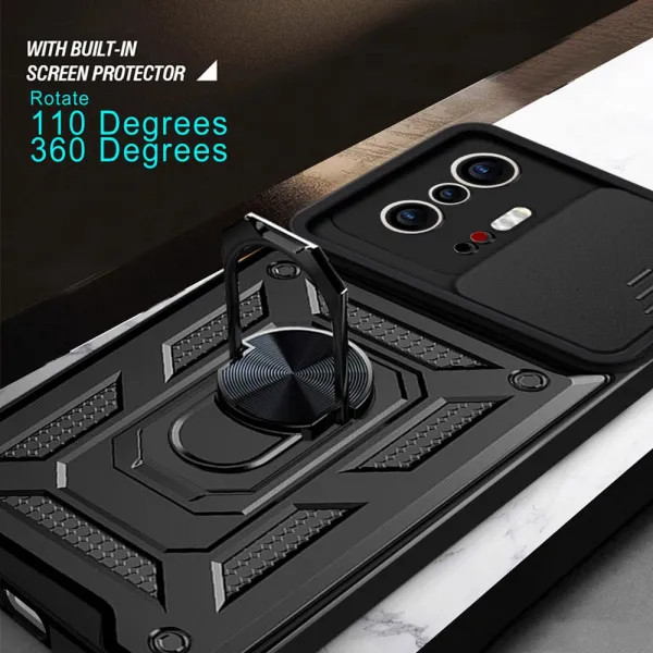 RING CAMERA Kryt s držiakom pre Xiaomi 11T / 11T Pro čierny