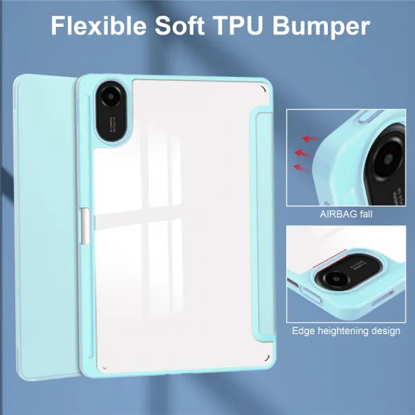 CRYSTAL Zaklápacie puzdro Xiaomi Redmi Pad 2 svetlomodré