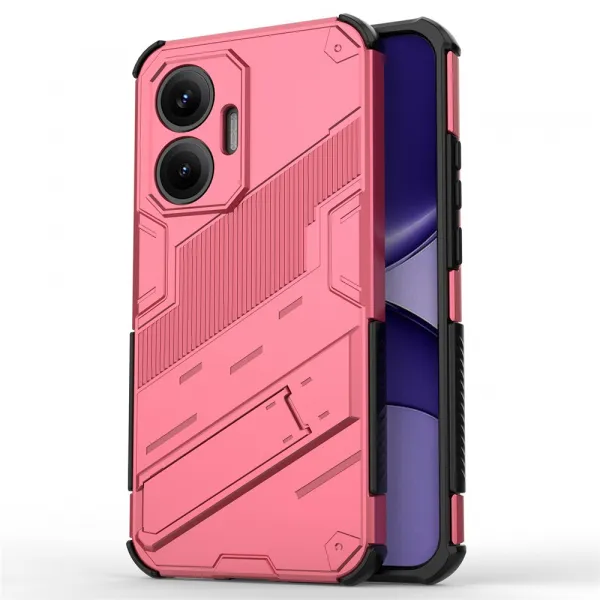 BIB Ochranný obal so stojanom pre Xiaomi Poco F7 ružový