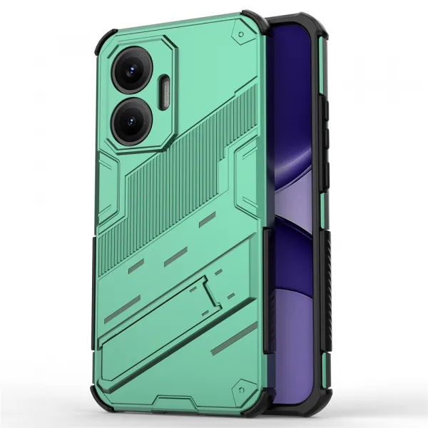 BIB Ochranný obal so stojanom pre Xiaomi Poco F7 zelený